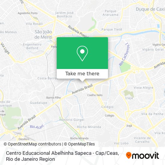 Mapa Centro Educacional Abelhinha Sapeca - Cap / Ceas
