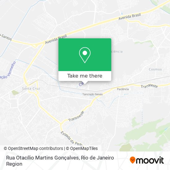 Rua Otacílio Martins Gonçalves map
