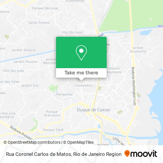 Mapa Rua Coronel Carlos de Matos