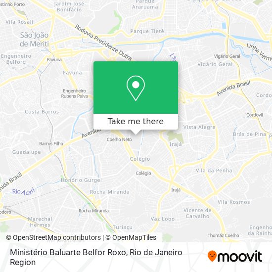 Mapa Ministério Baluarte Belfor Roxo