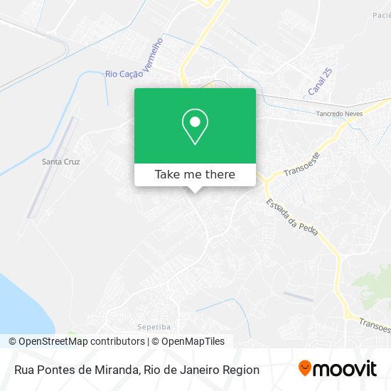 Mapa Rua Pontes de Miranda