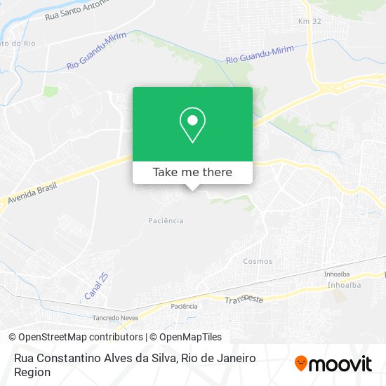 Rua Constantino Alves da Silva map