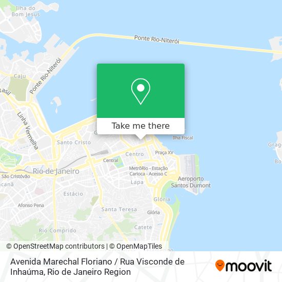 Mapa Avenida Marechal Floriano / Rua Visconde de Inhaúma