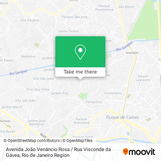 Avenida João Venâncio Rosa / Rua Visconde da Gávea map