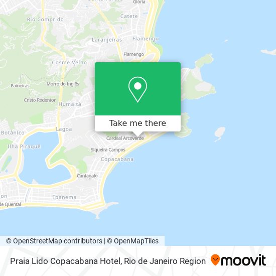 Praia Lido Copacabana Hotel map