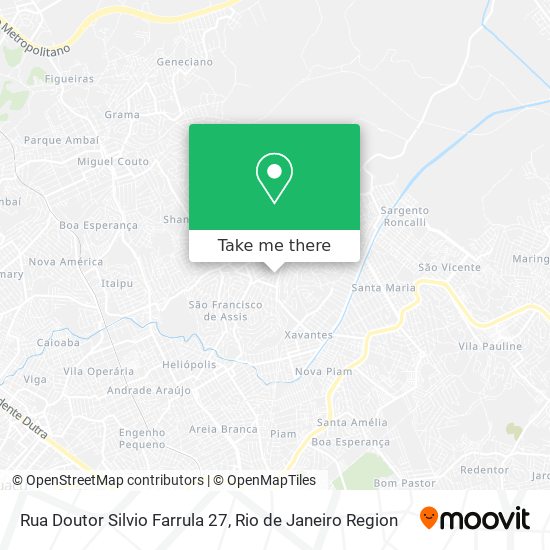 Mapa Rua Doutor Silvio Farrula 27