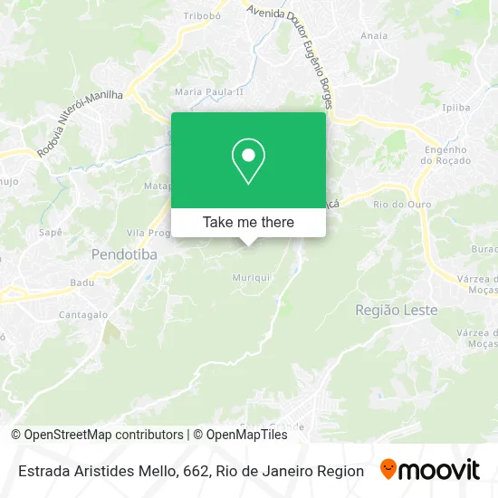 Estrada Aristides Mello, 662 map