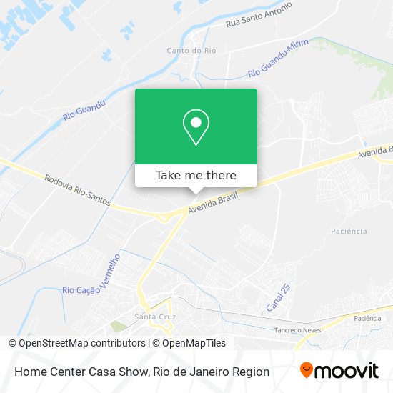 Home Center Casa Show map