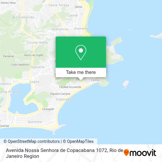 Avenida Nossa Senhora de Copacabana 1072 map