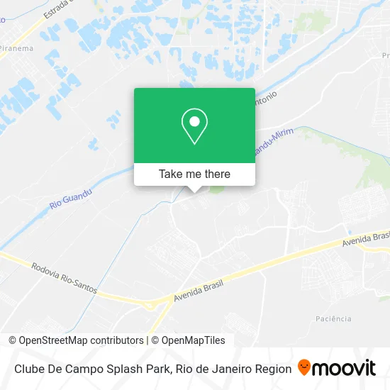 Clube De Campo Splash Park map