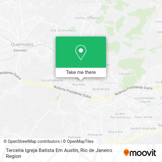 Terceira Igreja Batista Em Austin map