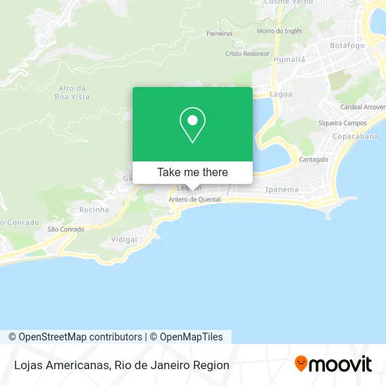 Lojas Americanas map