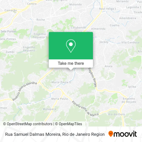 Rua Samuel Dalmas Moreira map