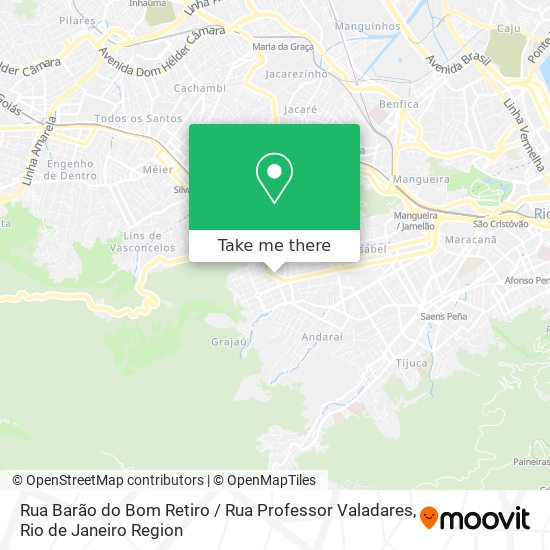 Rua Barão do Bom Retiro / Rua Professor Valadares map