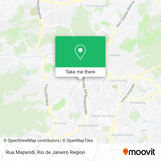 Rua Mapendi map