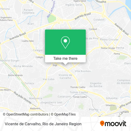 Vicente de Carvalho map