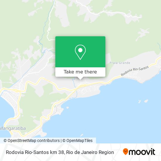 Rodovia Rio-Santos km 38 map
