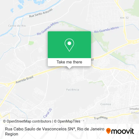 Rua Cabo Saulo de Vasconcelos SNº map