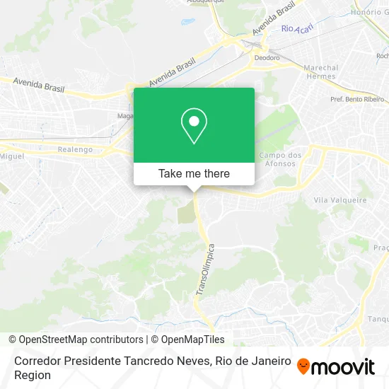 Corredor Presidente Tancredo Neves map