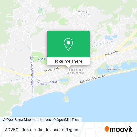 ADVEC - Recreio map