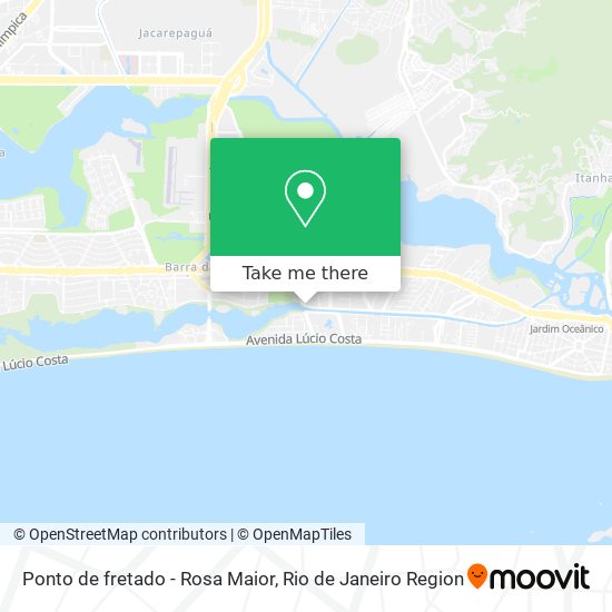 Mapa Ponto de fretado - Rosa Maior