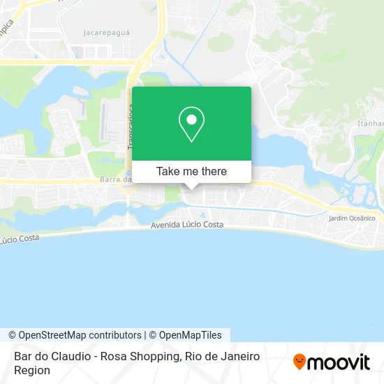 Bar do Claudio - Rosa Shopping map