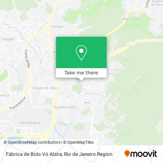 Fábrica de Bolo Vó Alzira map