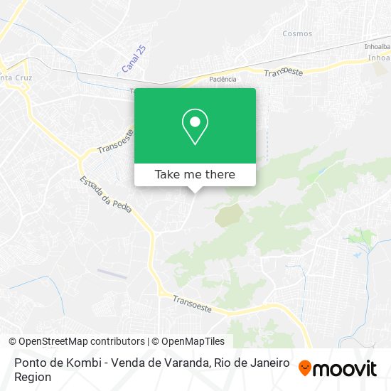 Ponto de Kombi - Venda de Varanda map