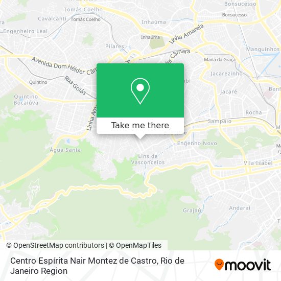 Mapa Centro Espírita Nair Montez de Castro