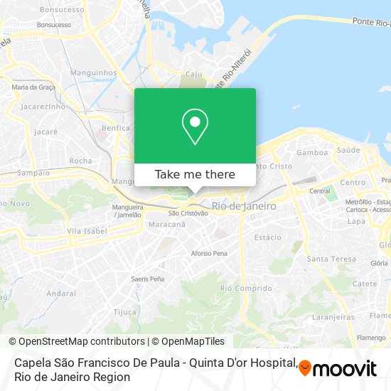 Capela São Francisco De Paula - Quinta D'or Hospital map