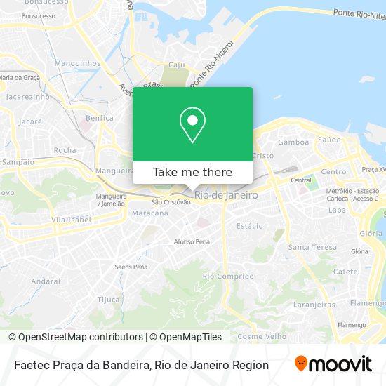 Faetec Praça da Bandeira map