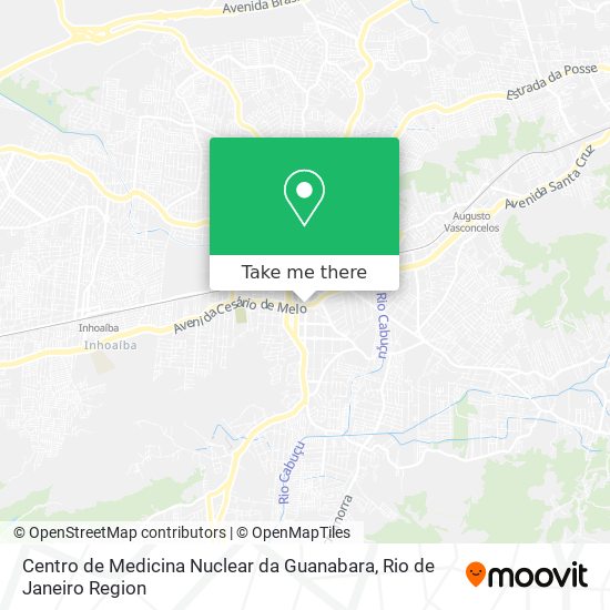 Mapa Centro de Medicina Nuclear da Guanabara