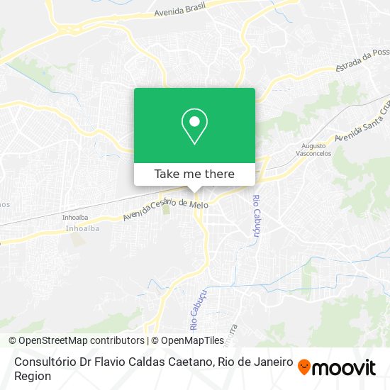 Mapa Consultório  Dr Flavio Caldas Caetano