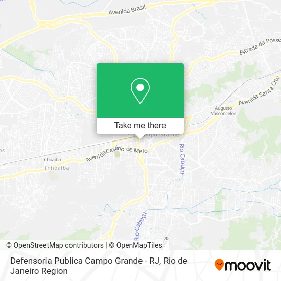 Defensoria Publica Campo Grande - RJ map