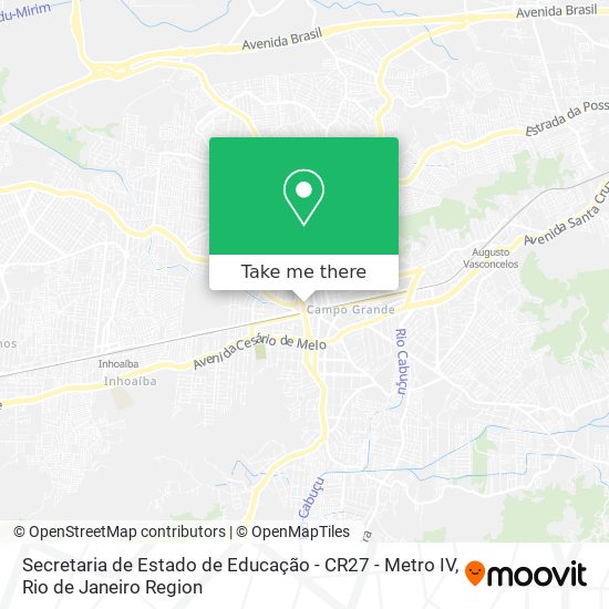 Secretaria de Estado de Educação - CR27 - Metro IV map