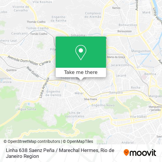 Mapa Linha 638 Saenz Peña / Marechal Hermes