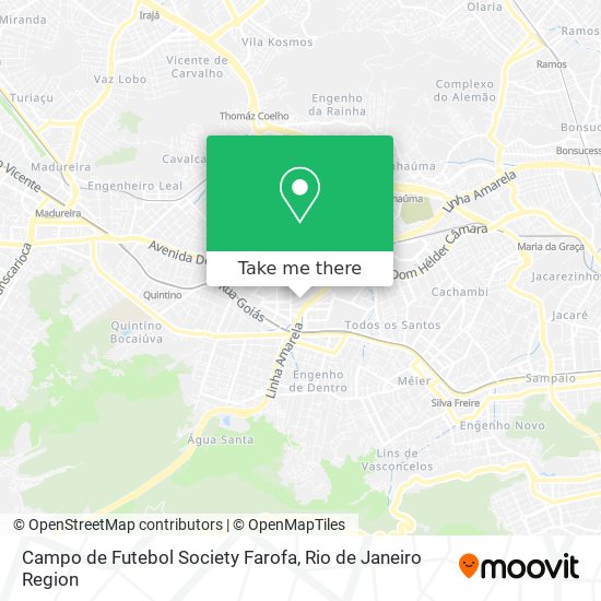 Mapa Campo de Futebol Society Farofa