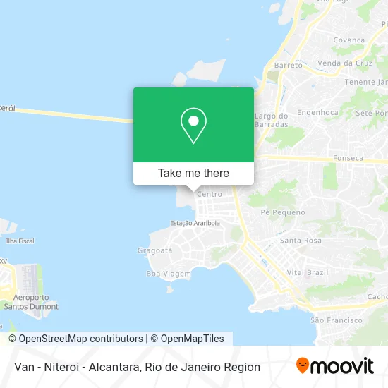 Van - Niteroi - Alcantara map
