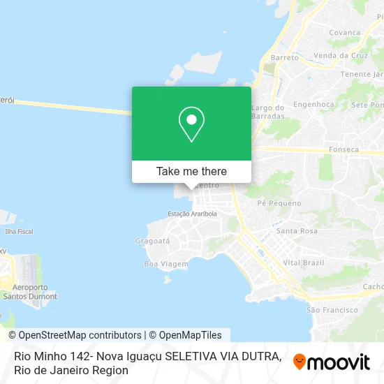 Rio Minho 142- Nova Iguaçu SELETIVA VIA DUTRA map