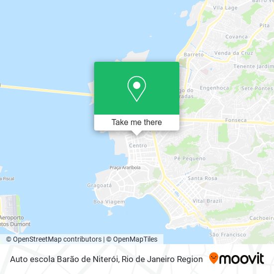 Mapa Auto escola Barão de Niterói