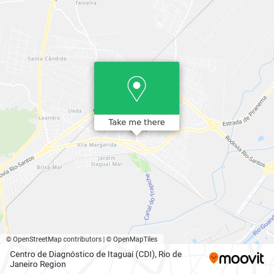 Mapa Centro de Diagnóstico de Itaguaí (CDI)