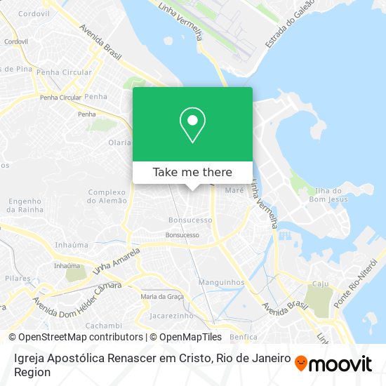 Mapa Igreja Apostólica Renascer em Cristo