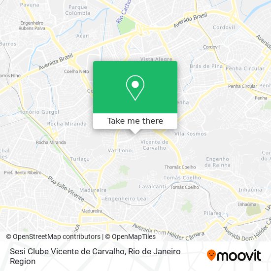 Sesi Clube Vicente de Carvalho map