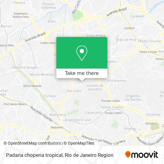 Padaria choperia tropical map