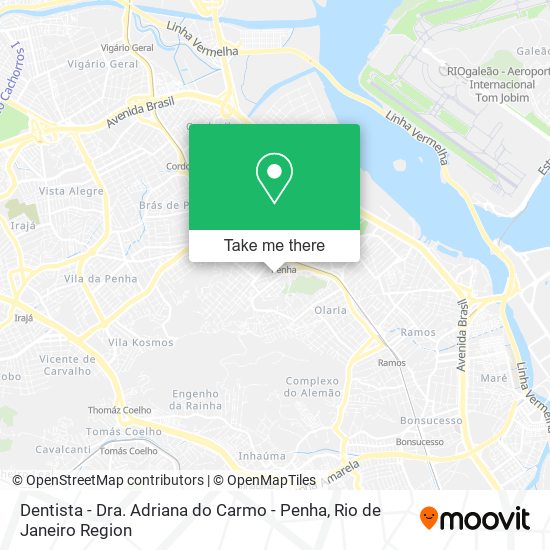 Dentista - Dra. Adriana do Carmo - Penha map