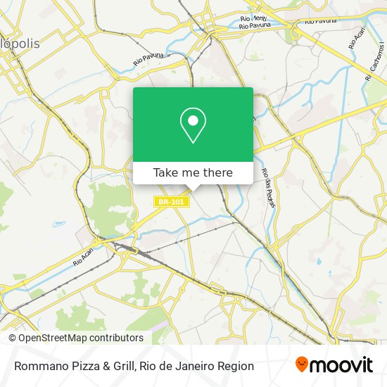 Mapa Rommano Pizza & Grill