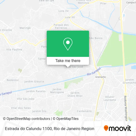 Estrada do Calundu 1100 map