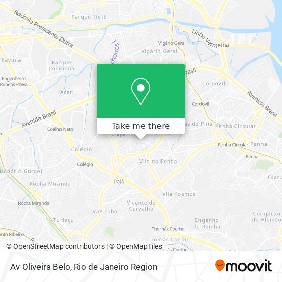 Mapa Av Oliveira Belo