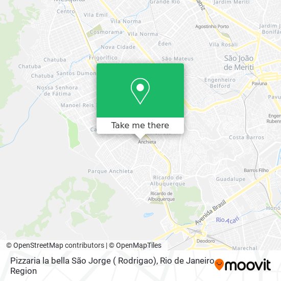 Pizzaria la bella São Jorge ( Rodrigao) map