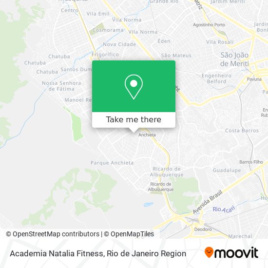 Mapa Academia Natalia Fitness